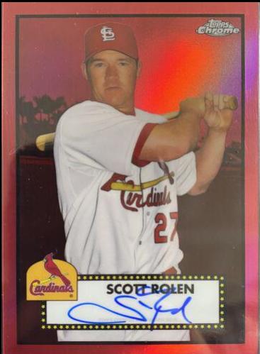 Scott Rolen [Red Refractor] #PA-SR