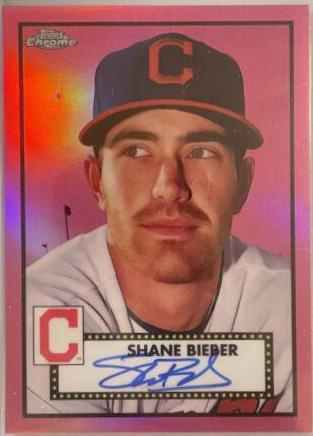 Shane Bieber [Pink Refractor] #PA-SB
