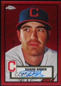 Shane Bieber [Red Refractor] #PA-SB
