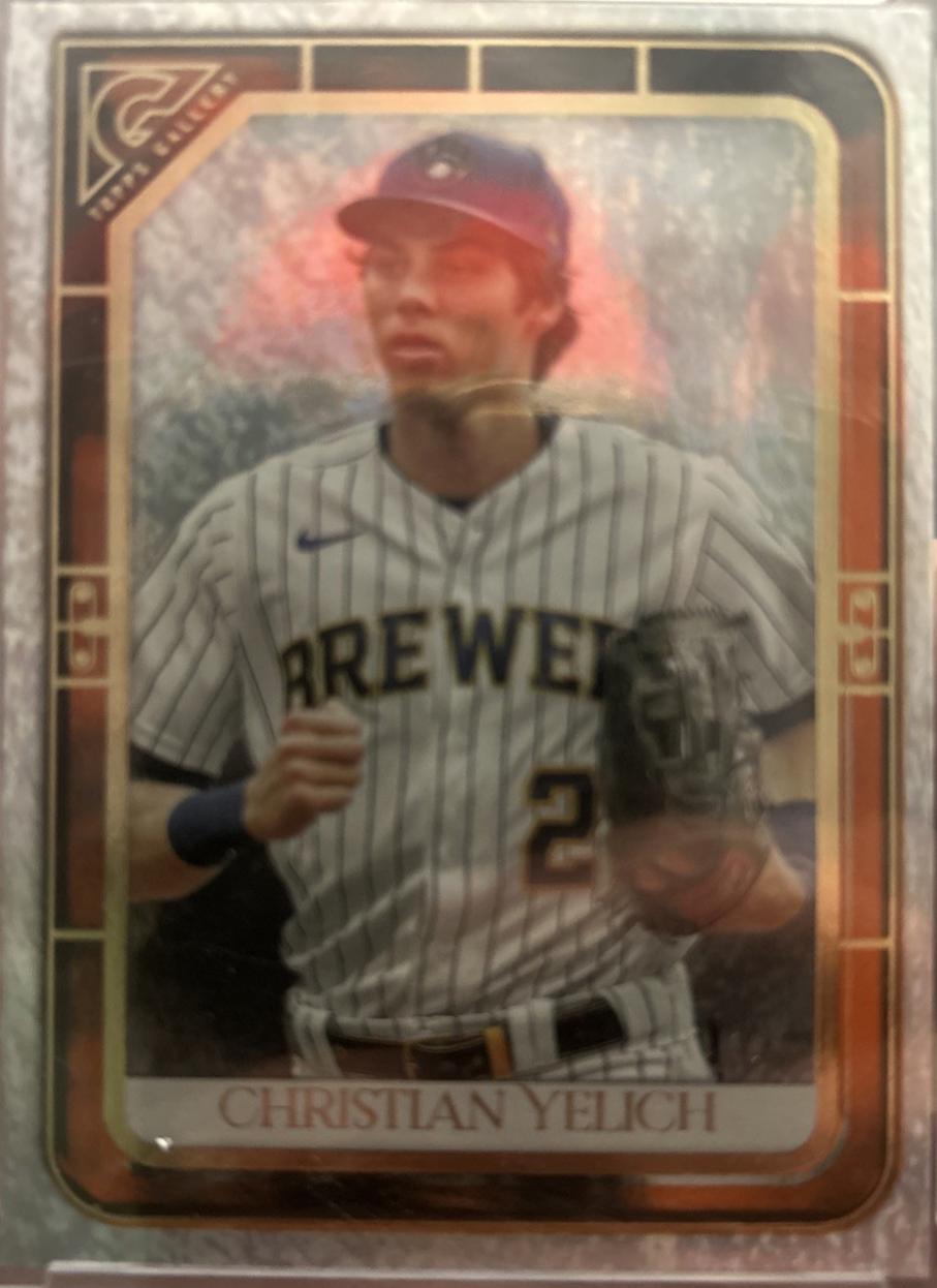 Christian Yelich [Orange Pattern] #147