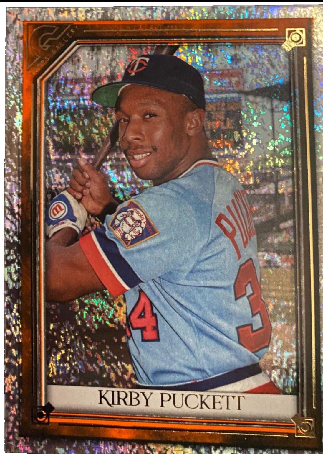 Kirby Puckett [Orange Pattern] #159