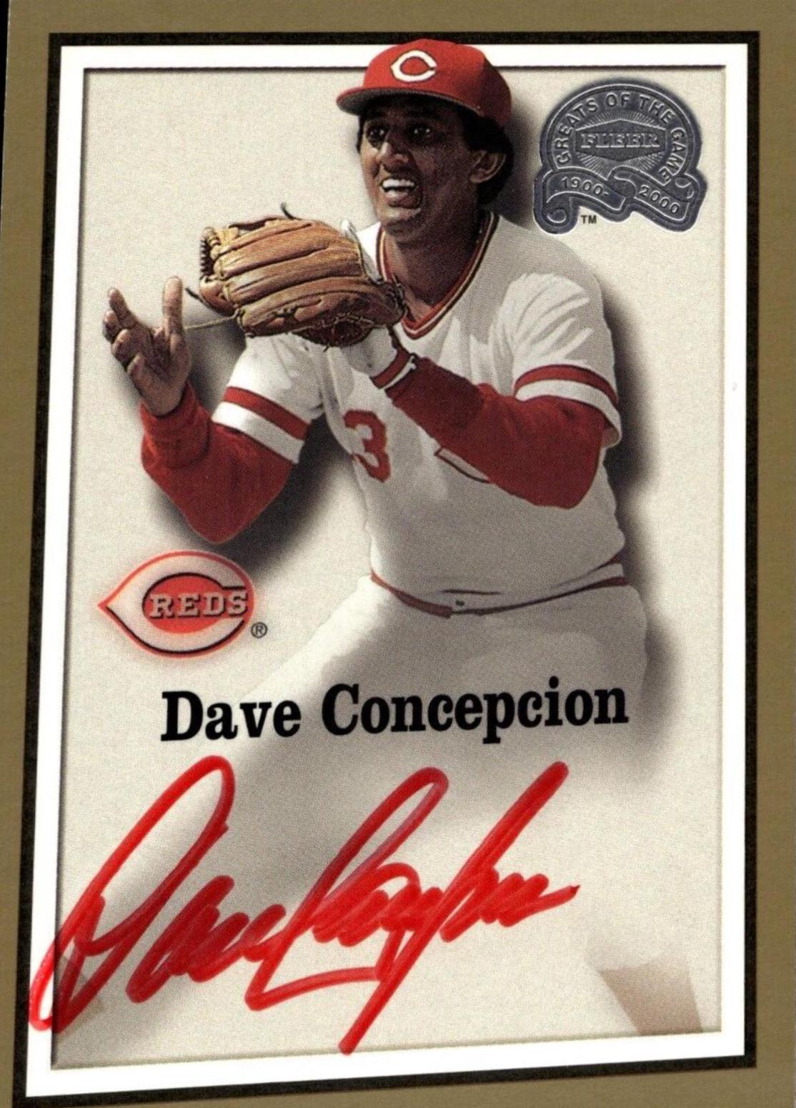 Dave Concepcion [Autographed Red Ink]