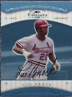 Lou Brock [Significant Signatures] #155