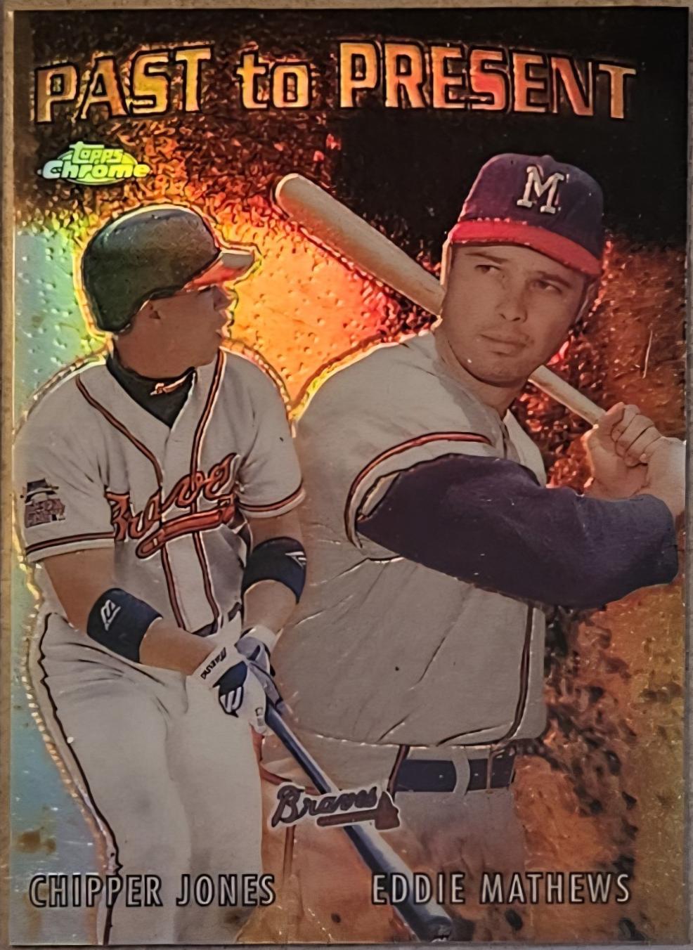 Chipper Jones Eddie Mathews [Refractor] #PTP10