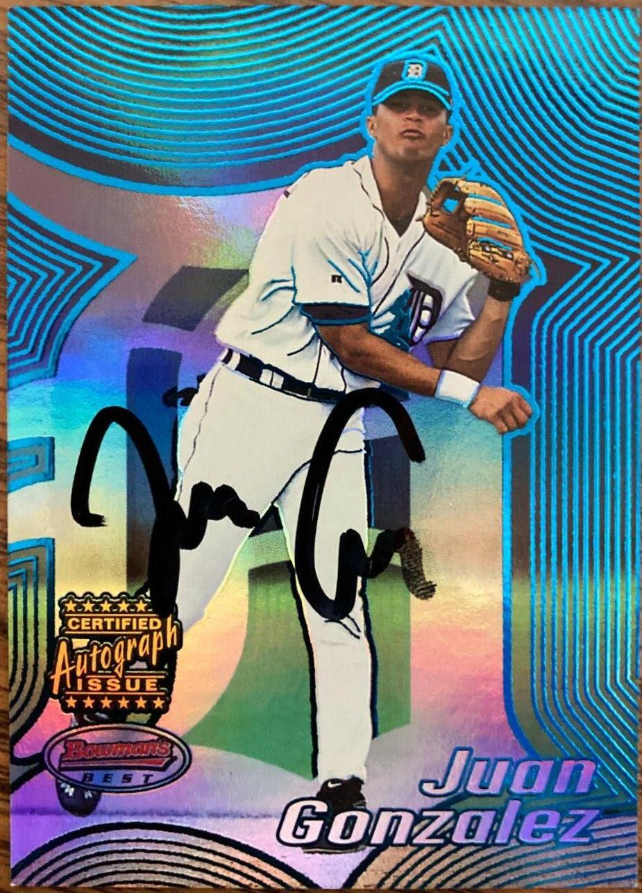 Juan Gonzalez [Autographed Blue] #101