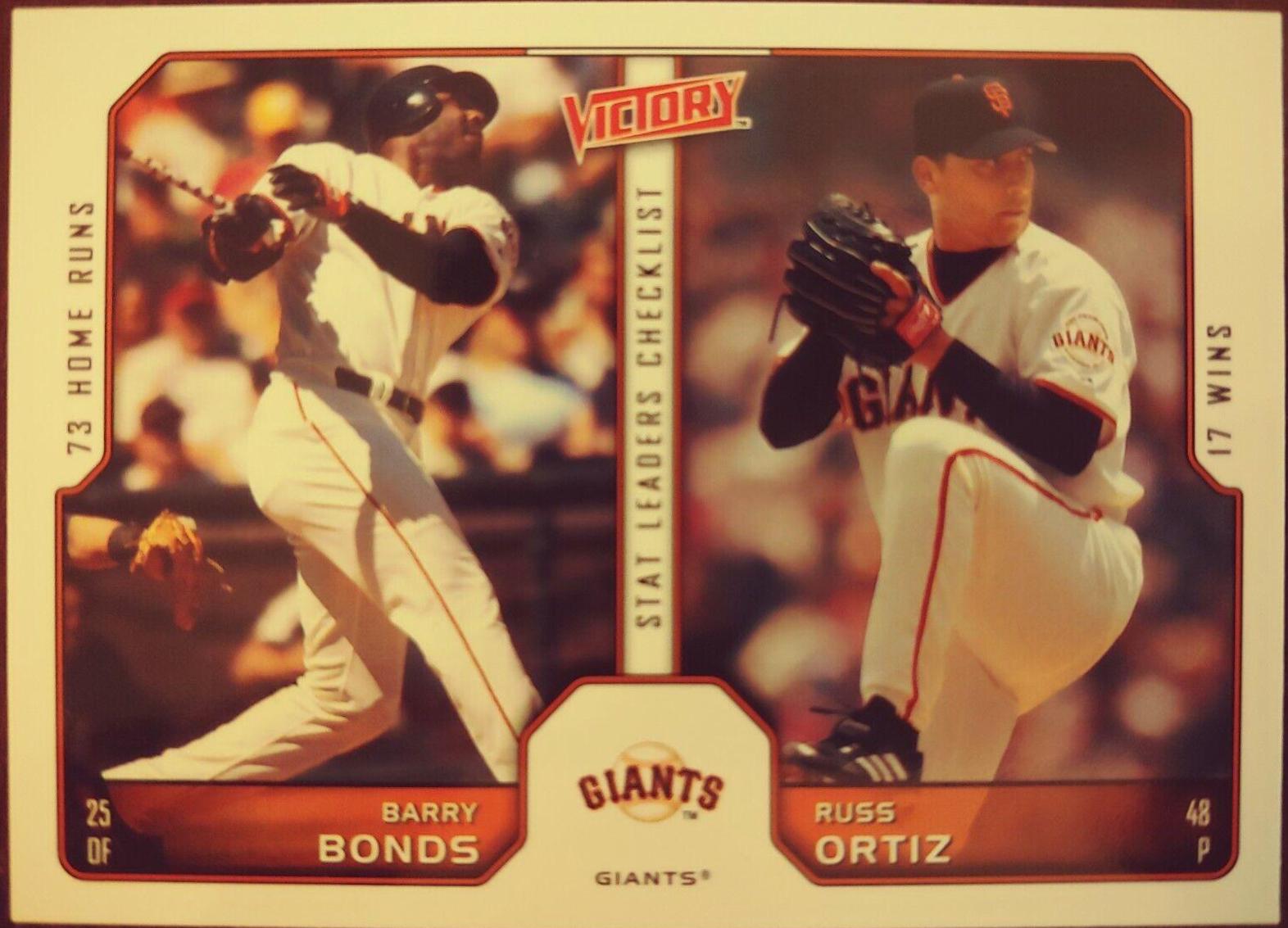 Barry Bonds, Russ Ortiz [Gold] #381
