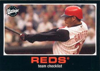 Ken Griffey Jr. [Reds Team Checklist] #261