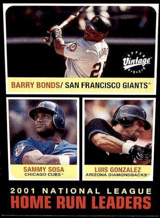 Bonds, Gonzalez, Sosa [2001 Home Run Leaders] #274