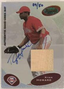 Ryan Howard [Bat Autograph Blue] #BBRJH