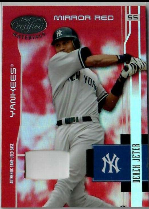 Derek Jeter [Mirror Red Materials] #121