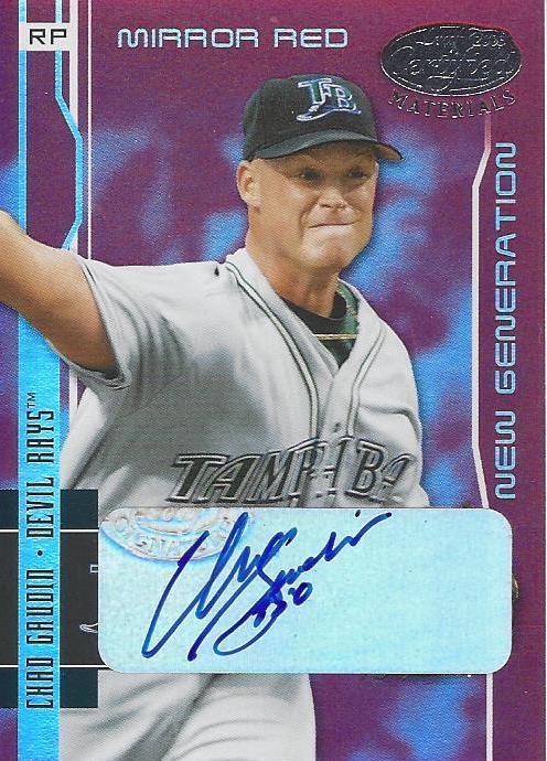 Chad Gaudin [Mirror Red Signature] #255