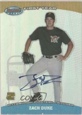 Zach Duke [Autograph] #BB-ZD
