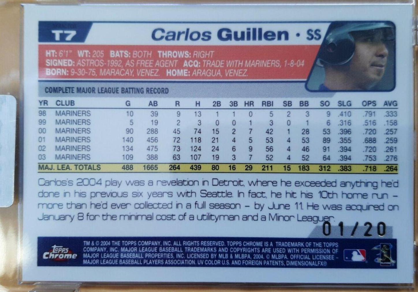 Carlos Guillen #T7