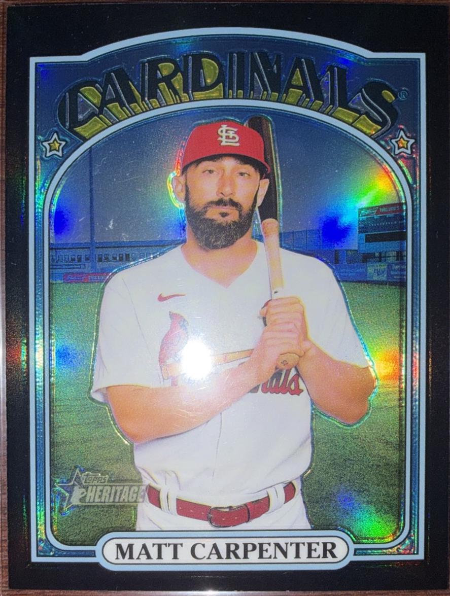 Matt Carpenter [Chrome Black Refractor] #677