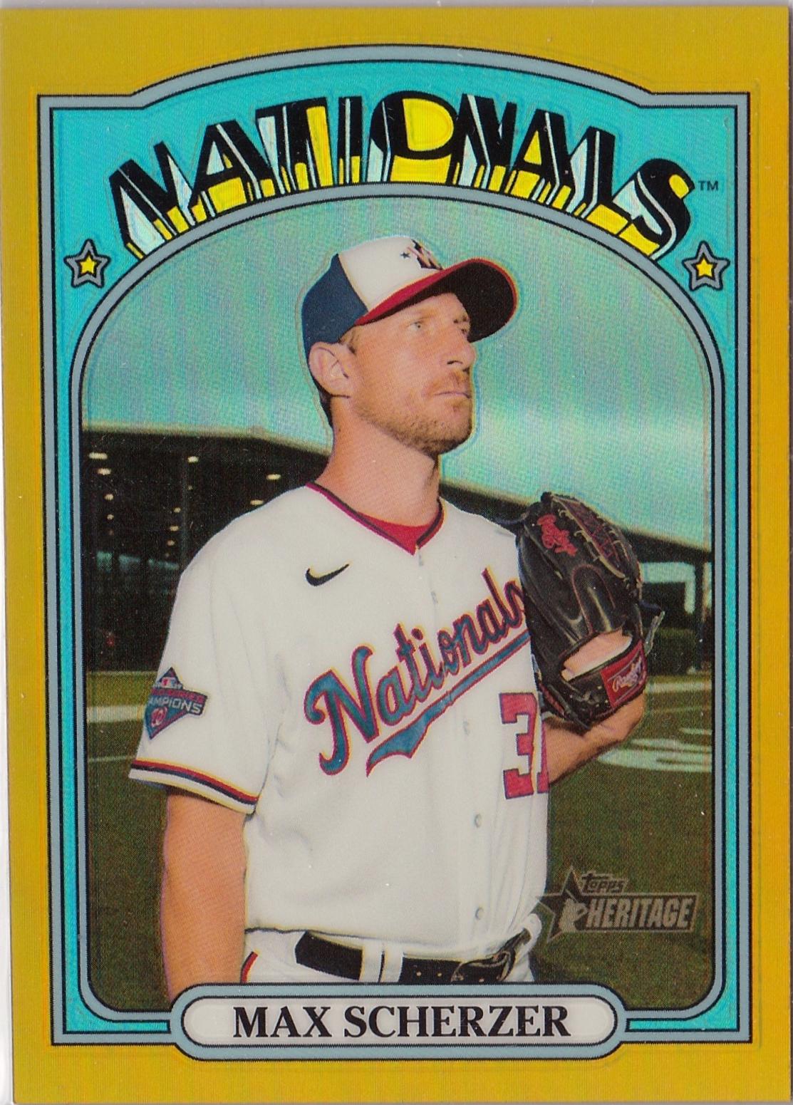 Max Scherzer [Chrome Gold Refractor] #181