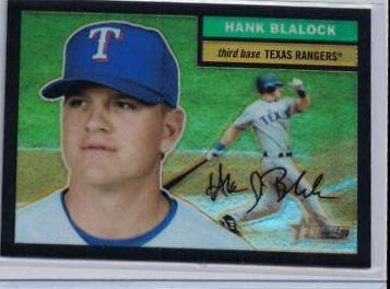 Hank Blalock [Black Refractor] #36