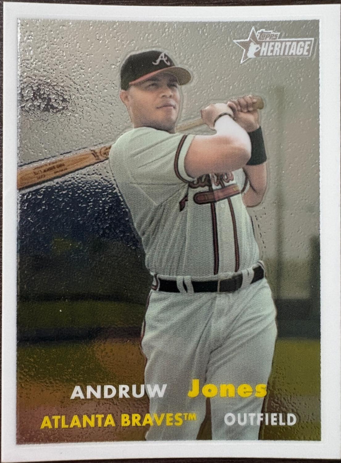 Andruw Jones [Chrome Black Refractor] #22