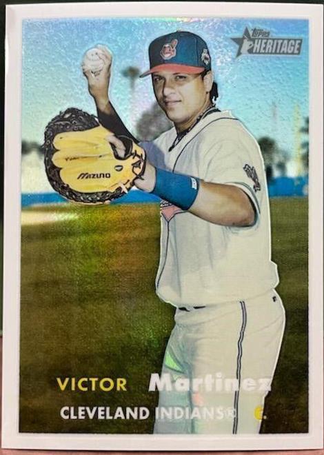 Victor Martinez [Chrome Black Refractor] #38