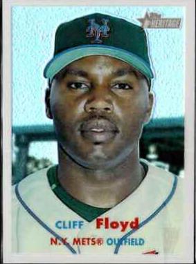 Cliff Floyd [Chrome Black Refractor] #40