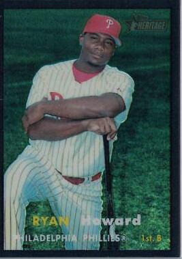 Ryan Howard [Chrome Black Refractor] #53