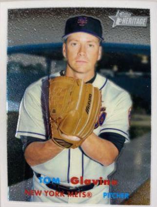 Tom Glavine [Chrome Black Refractor] #62