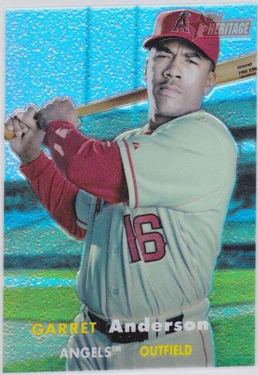 Garret Anderson [Chrome Black Refractor`] #72