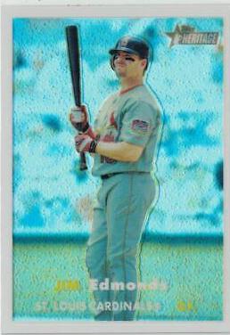 Jim Edmonds [Chrome Black Refractor] #71