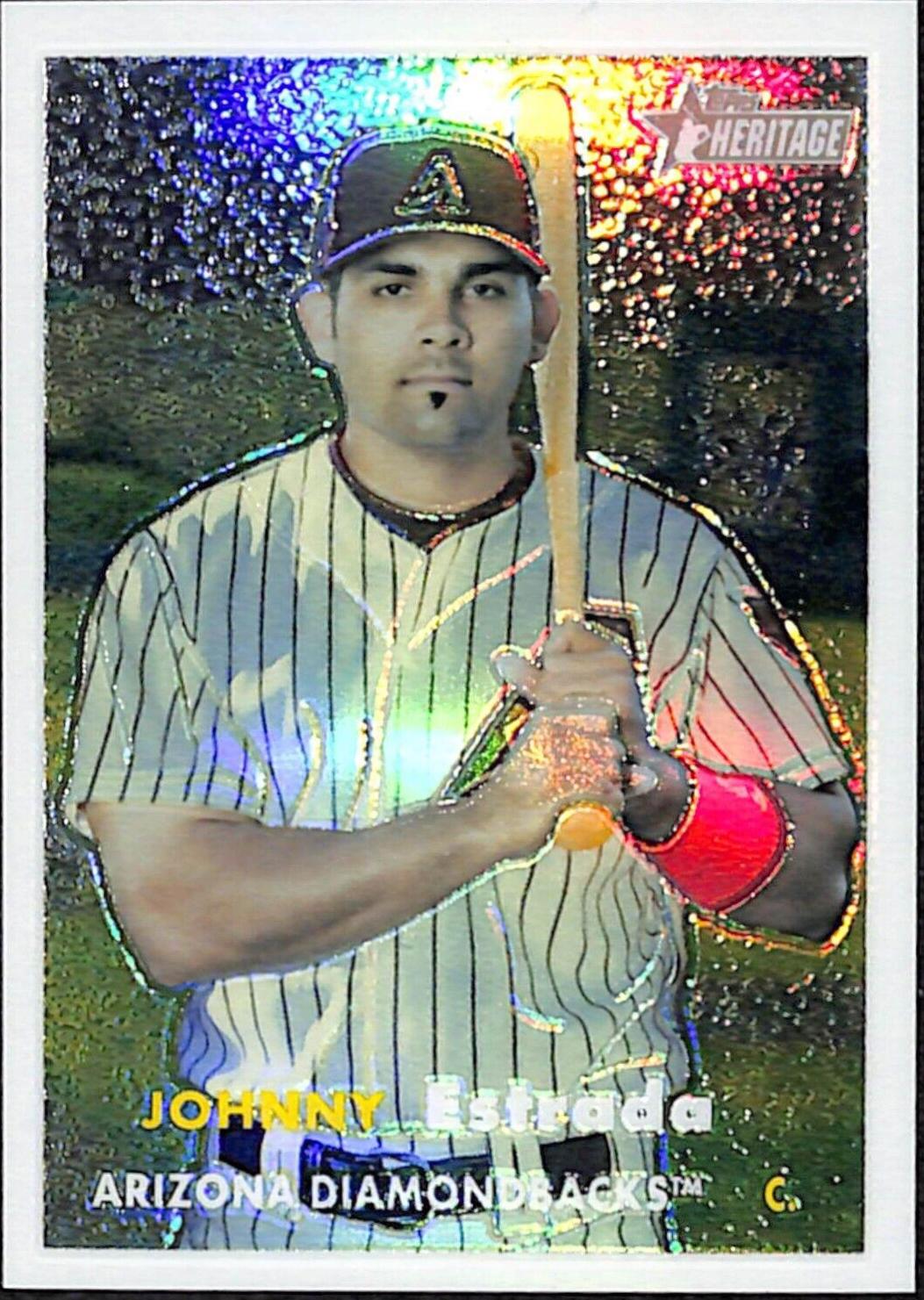 Johnny Estrada [Chrome Black Refractor] #80