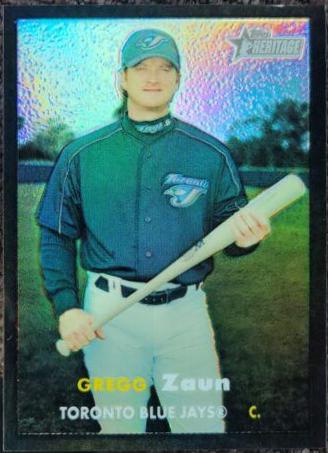 Gregg Zaun [Chrome Black Refractor] #88