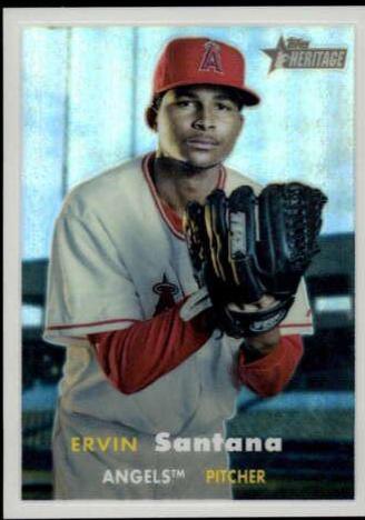 Ervin Santana [Chrome Black Refractor] #94