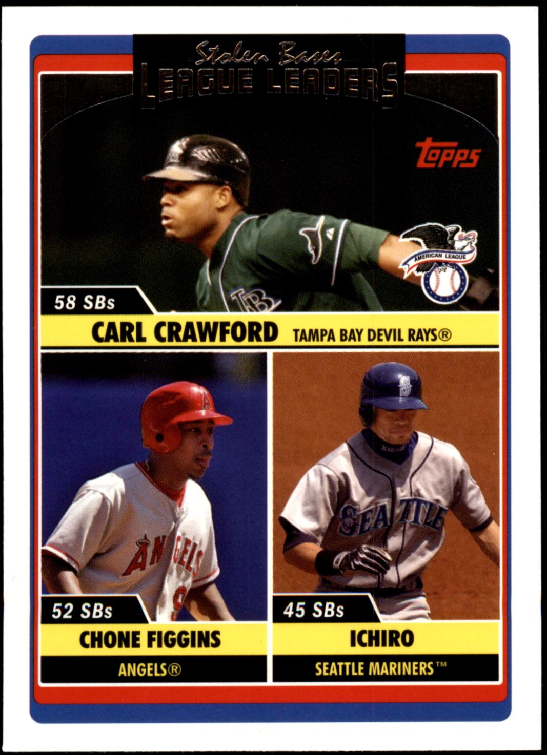 Carl Crawford, Chone Figgins, Ichiro [Black] #UH205