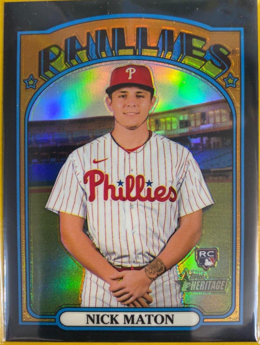 Nick Maton [Chrome Black Refractor] #602