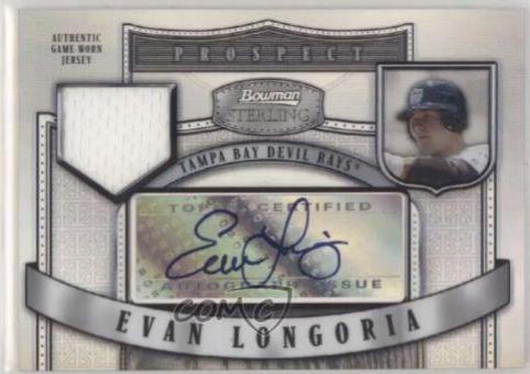 Evan Longoria [Autograph Jersey Refractor] #BSPEL