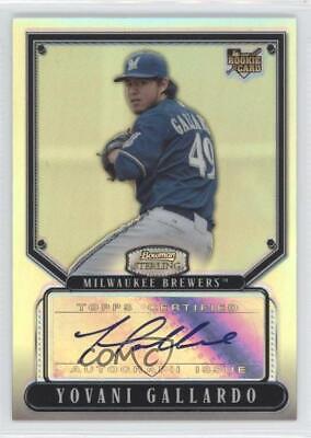 Yovani Gallardo [Autograph Black Refractor] #BS-YG