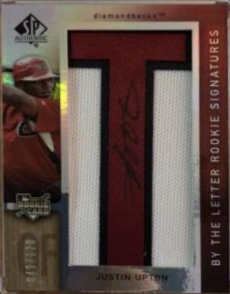 Justin Upton [Letter Patch Autograph] #161
