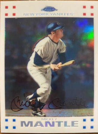Mickey Mantle [White Refractor] #4