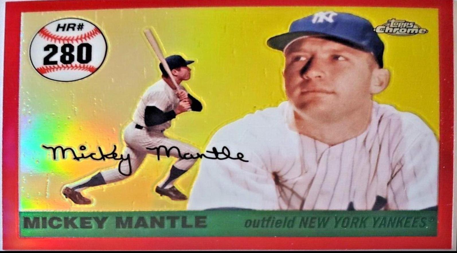 Mickey Mantle [Red Refractor] #4