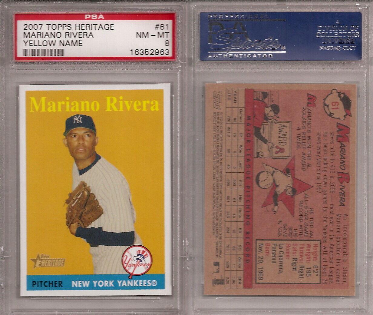 Mariano Rivera [Yellow Name] #61