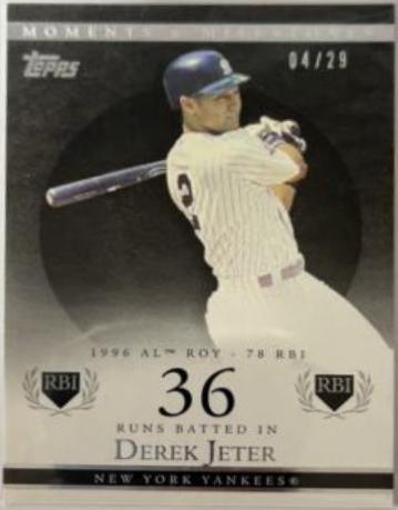 Derek Jeter [4 RBI Black] #82