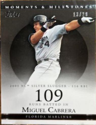 Miguel Cabrera [108 RBI Black] #110