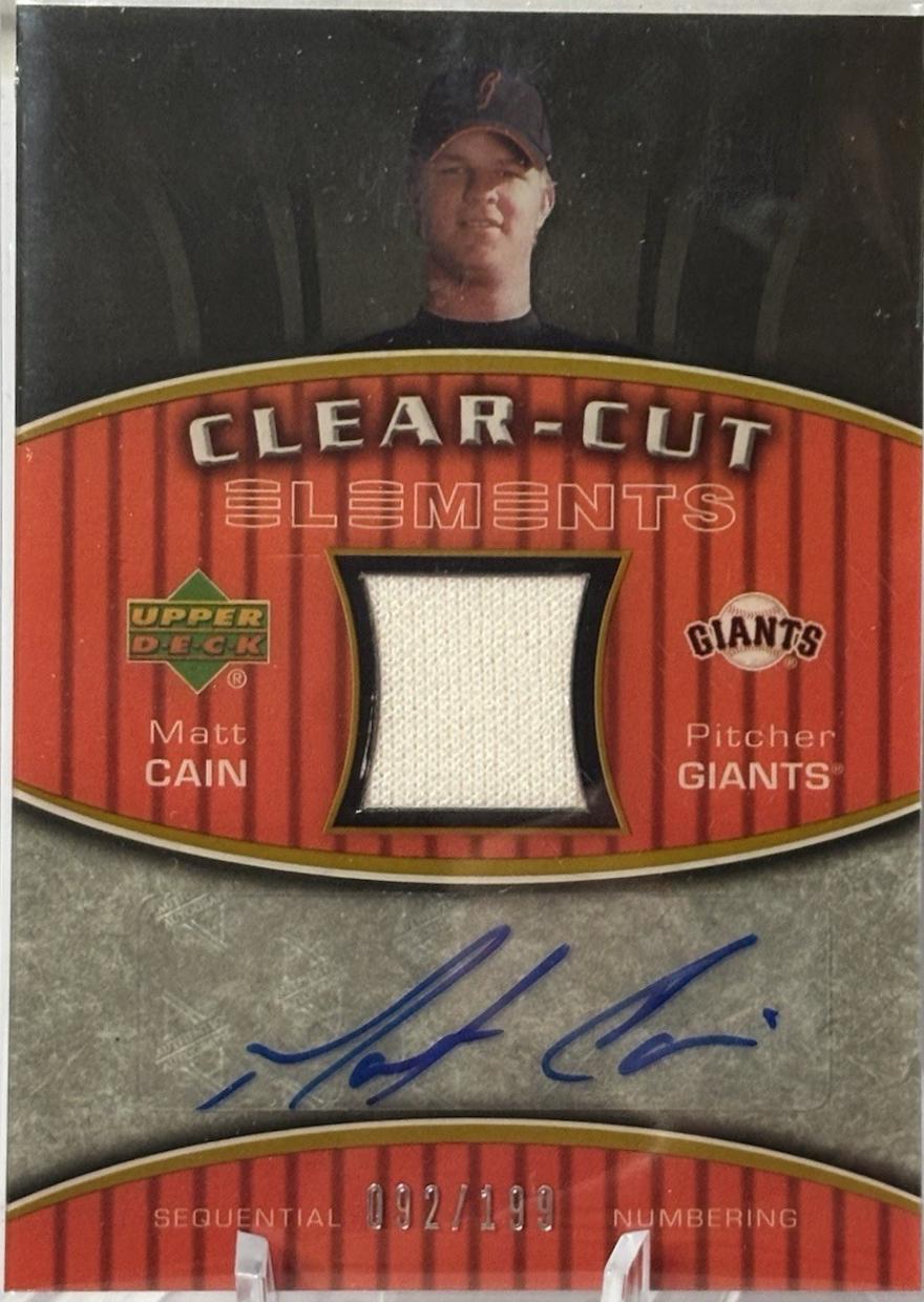 Matt Cain [Silver] #CCE-CA