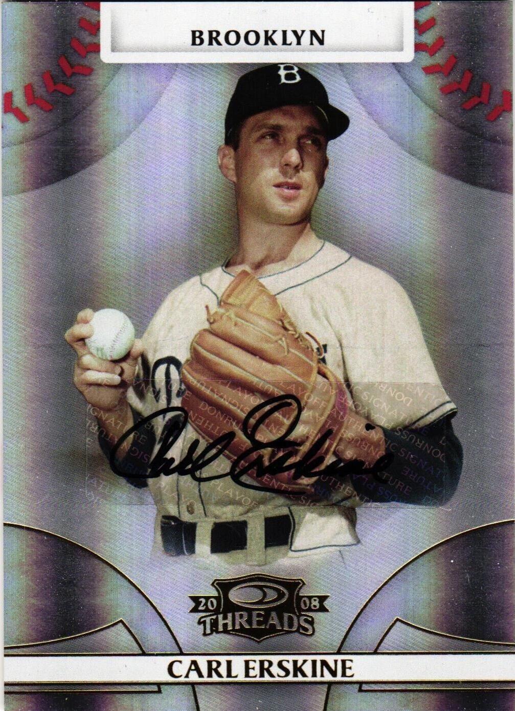 Carl Erskine [Platinum Autograph] #14