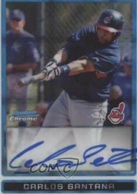Carlos Santana [Xfractor Autograph] #BCP108
