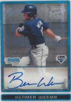 Beamer Weems [Xfractor Autograph] #BCP111