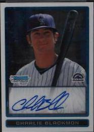 Charlie Blackmon [Autograph] #BCP121