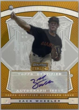 Zack Wheeler [Autograph Gold Refractor] #BSPZW