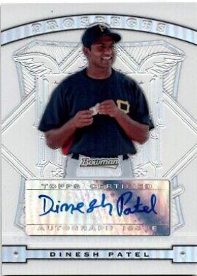 Dinesh Patel [Autograph Gold Refractor] #BSPDP