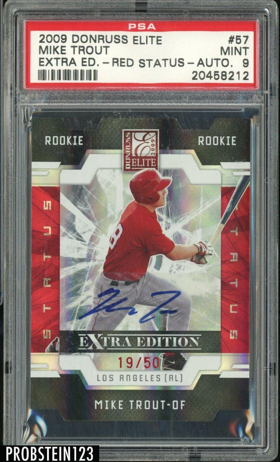 Mike Trout [Red Status Autograph] #57