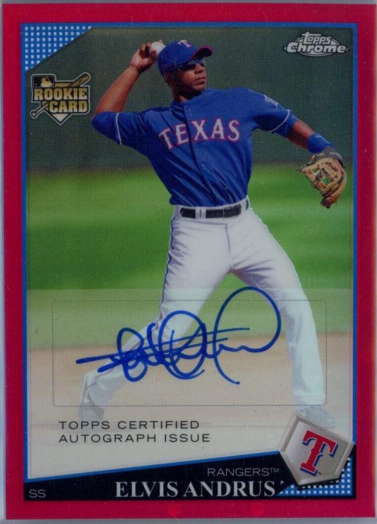 Elvis Andrus [Autograph Red Refractor] #227
