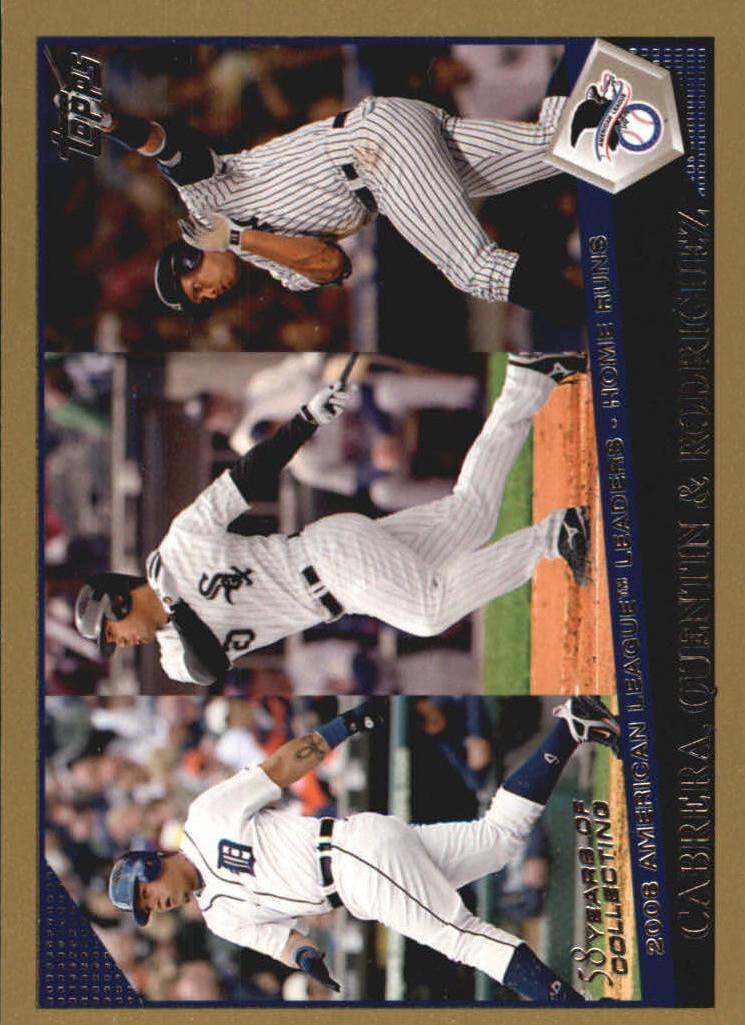 Miguel Cabrera / Carlos Quentin / Alex Rodriguez [Gold] #127